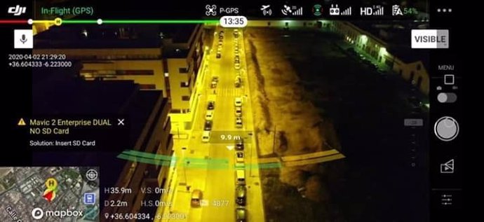 Vigilancia con drones en El Puerto de Santa María (Cádiz)