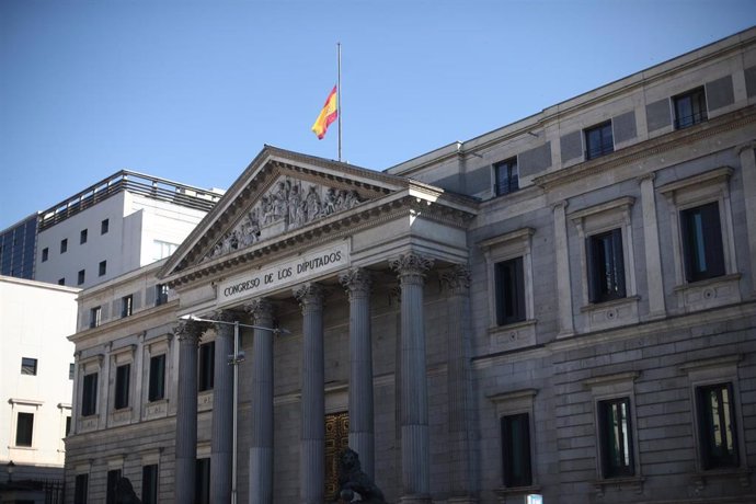 Fachada del Congreso de los Diputados.